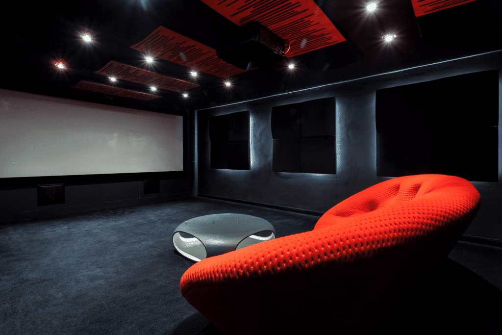Logos Room home theater system 5.1 and surround sound system with in-wall speakers