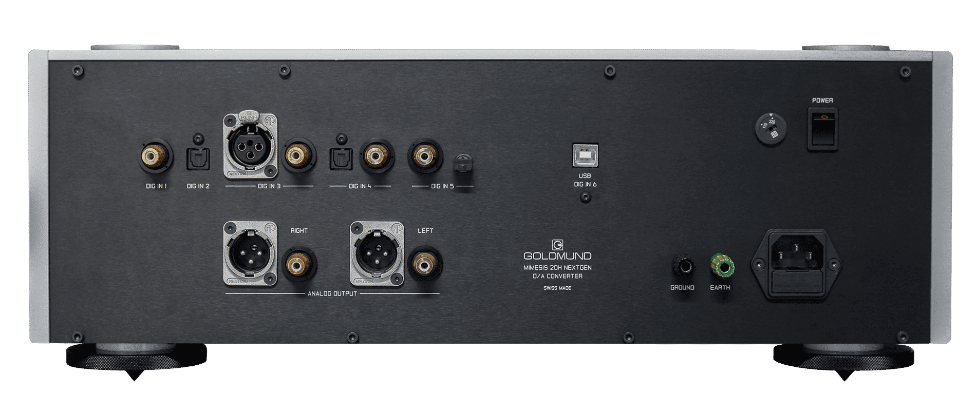 Mimesis 20H nextgen digital to analog converter rear connections